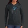 Ladies 100% Ring Spun Cotton Long Sleeve Hooded T Shirt Thumbnail