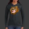 Ladies 100% Ring Spun Cotton Long Sleeve Hooded T Shirt Thumbnail