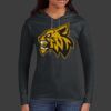 Ladies 100% Ring Spun Cotton Long Sleeve Hooded T Shirt Thumbnail