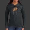 Ladies 100% Ring Spun Cotton Long Sleeve Hooded T Shirt Thumbnail
