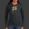Ladies 100% Ring Spun Cotton Long Sleeve Hooded T Shirt Thumbnail