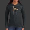 Ladies 100% Ring Spun Cotton Long Sleeve Hooded T Shirt Thumbnail