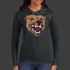 Ladies 100% Ring Spun Cotton Long Sleeve Hooded T Shirt Thumbnail