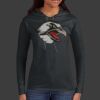 Ladies 100% Ring Spun Cotton Long Sleeve Hooded T Shirt Thumbnail