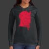 Ladies 100% Ring Spun Cotton Long Sleeve Hooded T Shirt Thumbnail