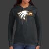 Ladies 100% Ring Spun Cotton Long Sleeve Hooded T Shirt Thumbnail