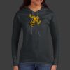 Ladies 100% Ring Spun Cotton Long Sleeve Hooded T Shirt Thumbnail
