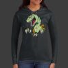 Ladies 100% Ring Spun Cotton Long Sleeve Hooded T Shirt Thumbnail