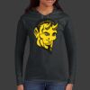 Ladies 100% Ring Spun Cotton Long Sleeve Hooded T Shirt Thumbnail