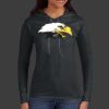 Ladies 100% Ring Spun Cotton Long Sleeve Hooded T Shirt Thumbnail