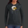 Ladies 100% Ring Spun Cotton Long Sleeve Hooded T Shirt Thumbnail