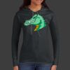 Ladies 100% Ring Spun Cotton Long Sleeve Hooded T Shirt Thumbnail