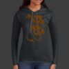 Ladies 100% Ring Spun Cotton Long Sleeve Hooded T Shirt Thumbnail