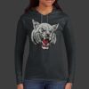 Ladies 100% Ring Spun Cotton Long Sleeve Hooded T Shirt Thumbnail