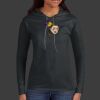 Ladies 100% Ring Spun Cotton Long Sleeve Hooded T Shirt Thumbnail
