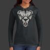Ladies 100% Ring Spun Cotton Long Sleeve Hooded T Shirt Thumbnail