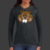 Ladies 100% Ring Spun Cotton Long Sleeve Hooded T Shirt Thumbnail