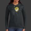 Ladies 100% Ring Spun Cotton Long Sleeve Hooded T Shirt Thumbnail