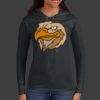 Ladies 100% Ring Spun Cotton Long Sleeve Hooded T Shirt Thumbnail