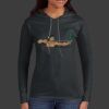 Ladies 100% Ring Spun Cotton Long Sleeve Hooded T Shirt Thumbnail