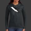 Ladies 100% Ring Spun Cotton Long Sleeve Hooded T Shirt Thumbnail