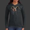 Ladies 100% Ring Spun Cotton Long Sleeve Hooded T Shirt Thumbnail