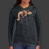 Ladies 100% Ring Spun Cotton Long Sleeve Hooded T Shirt Thumbnail