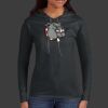 Ladies 100% Ring Spun Cotton Long Sleeve Hooded T Shirt Thumbnail