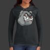 Ladies 100% Ring Spun Cotton Long Sleeve Hooded T Shirt Thumbnail
