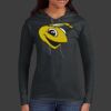 Ladies 100% Ring Spun Cotton Long Sleeve Hooded T Shirt Thumbnail