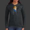 Ladies 100% Ring Spun Cotton Long Sleeve Hooded T Shirt Thumbnail