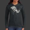Ladies 100% Ring Spun Cotton Long Sleeve Hooded T Shirt Thumbnail
