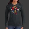 Ladies 100% Ring Spun Cotton Long Sleeve Hooded T Shirt Thumbnail