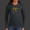 Ladies 100% Ring Spun Cotton Long Sleeve Hooded T Shirt Thumbnail