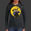 Ladies 100% Ring Spun Cotton Long Sleeve Hooded T Shirt Thumbnail