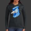 Ladies 100% Ring Spun Cotton Long Sleeve Hooded T Shirt Thumbnail