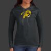 Ladies 100% Ring Spun Cotton Long Sleeve Hooded T Shirt Thumbnail