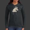 Ladies 100% Ring Spun Cotton Long Sleeve Hooded T Shirt Thumbnail