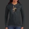 Ladies 100% Ring Spun Cotton Long Sleeve Hooded T Shirt Thumbnail