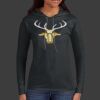 Ladies 100% Ring Spun Cotton Long Sleeve Hooded T Shirt Thumbnail