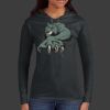Ladies 100% Ring Spun Cotton Long Sleeve Hooded T Shirt Thumbnail