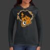 Ladies 100% Ring Spun Cotton Long Sleeve Hooded T Shirt Thumbnail