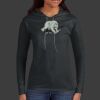 Ladies 100% Ring Spun Cotton Long Sleeve Hooded T Shirt Thumbnail