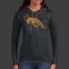 Ladies 100% Ring Spun Cotton Long Sleeve Hooded T Shirt Thumbnail