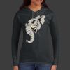 Ladies 100% Ring Spun Cotton Long Sleeve Hooded T Shirt Thumbnail