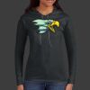 Ladies 100% Ring Spun Cotton Long Sleeve Hooded T Shirt Thumbnail