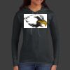 Ladies 100% Ring Spun Cotton Long Sleeve Hooded T Shirt Thumbnail