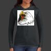 Ladies 100% Ring Spun Cotton Long Sleeve Hooded T Shirt Thumbnail