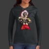 Ladies 100% Ring Spun Cotton Long Sleeve Hooded T Shirt Thumbnail