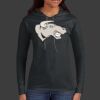 Ladies 100% Ring Spun Cotton Long Sleeve Hooded T Shirt Thumbnail